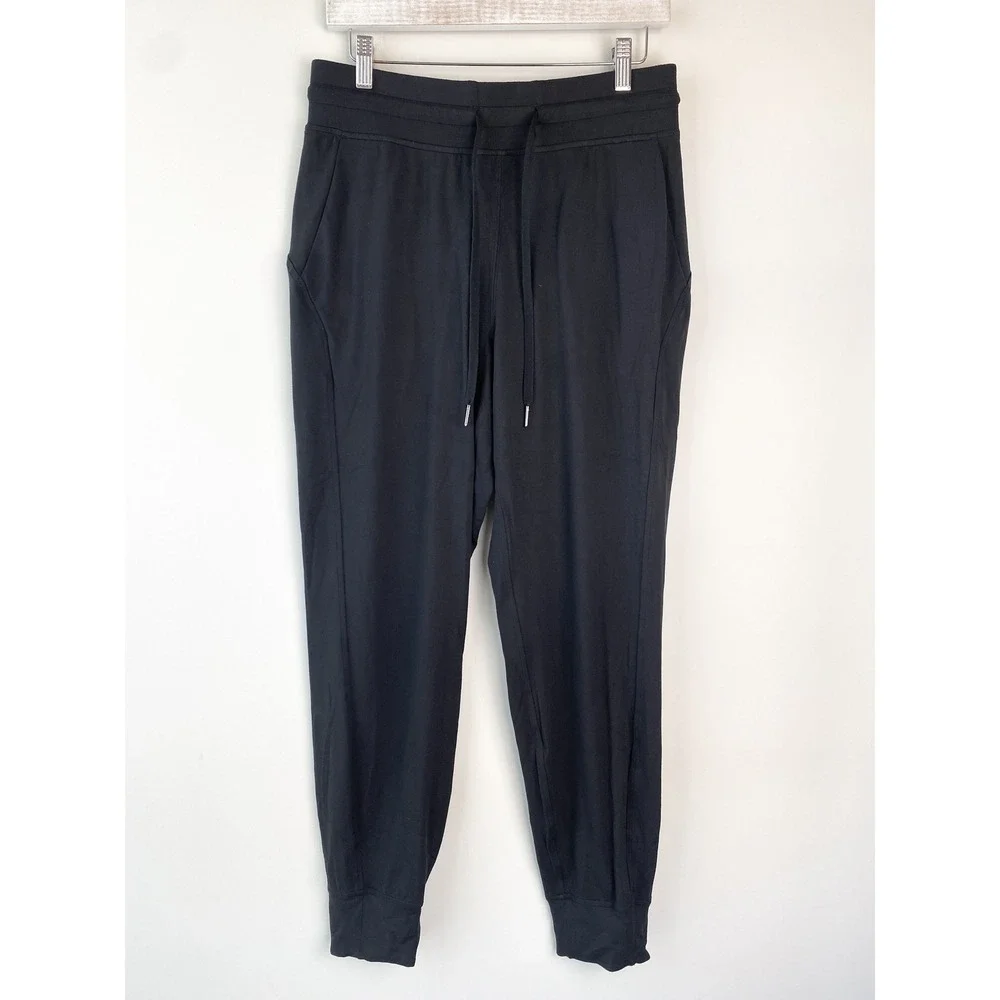 Lululemon Ready to Rulu High Rise Jogger Pants 8 Black Soft Loungewear Sporty - Picture 3 of 16